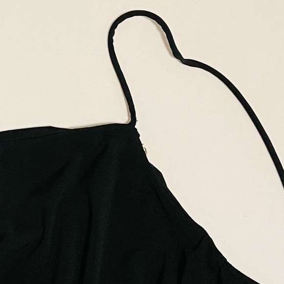 NWT ZARA Black Sleeveless Minimalist Midi Dress - Picture 8 of 9